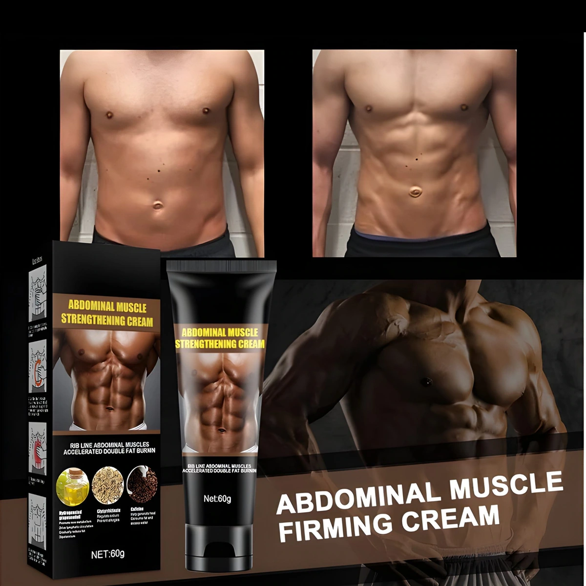 crema músculo abdominal moldeadora