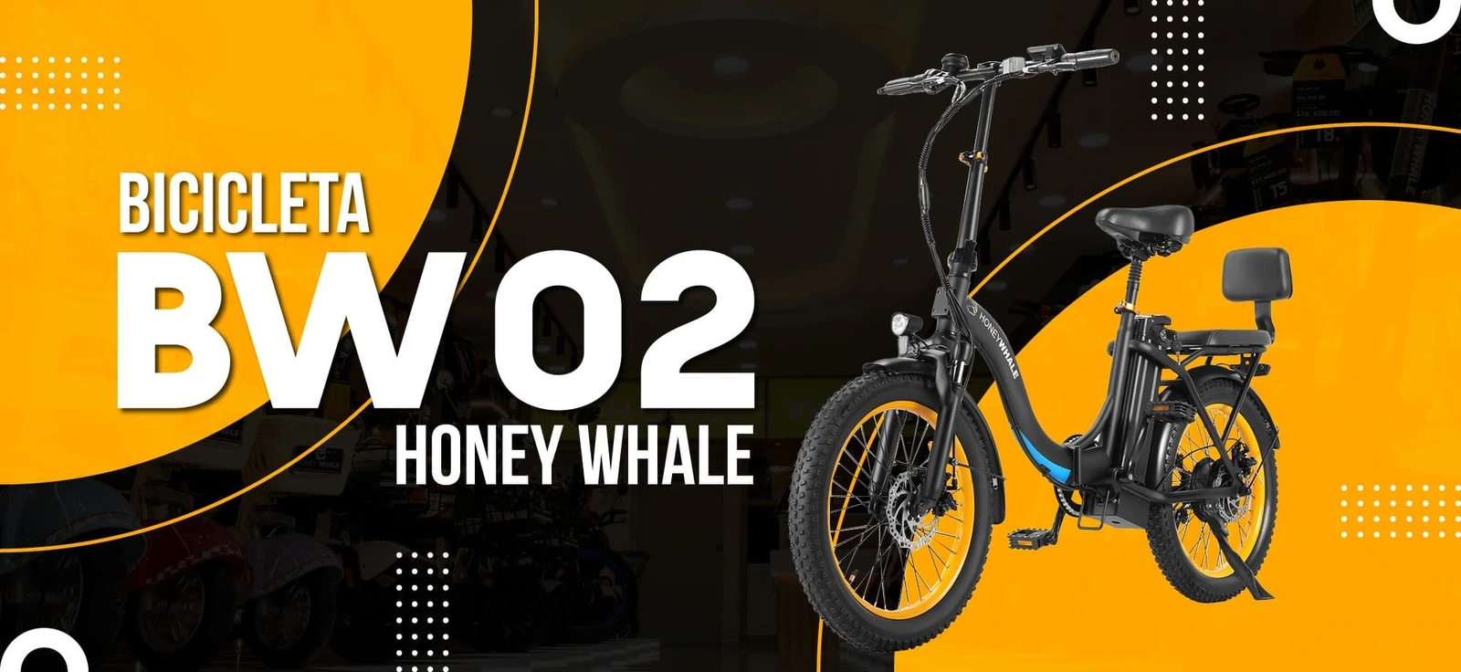 REMATE DE BICICLETA ELÉCTRICA HONEY WHALE BW02