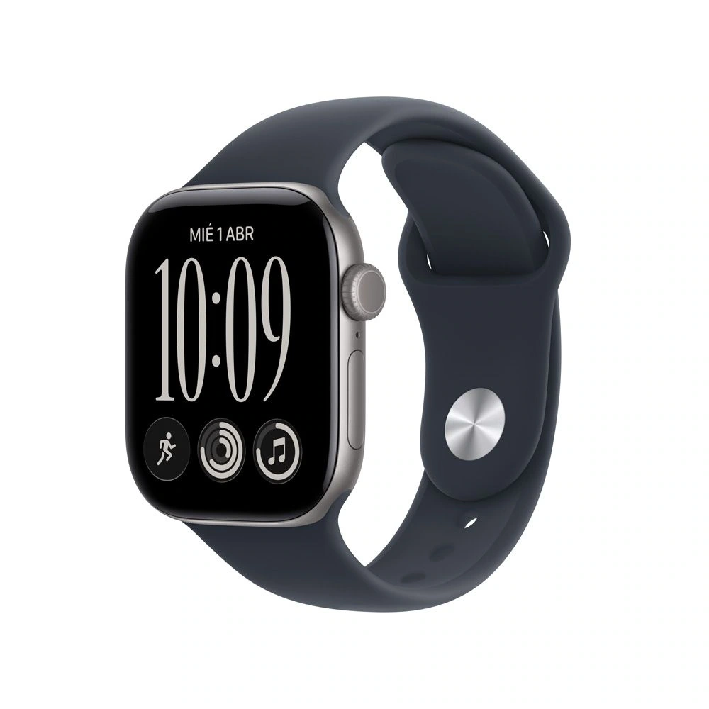 Apple Watch MJE74BE/A S12 GPS 42mm Alum Gris Esp Dep Azul Marino S/M