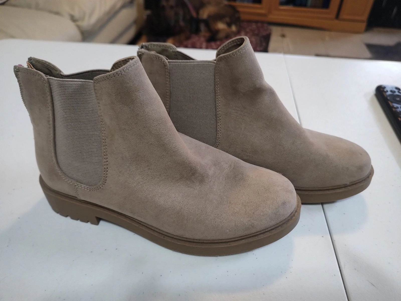 Botin color arena talla 23 mujer