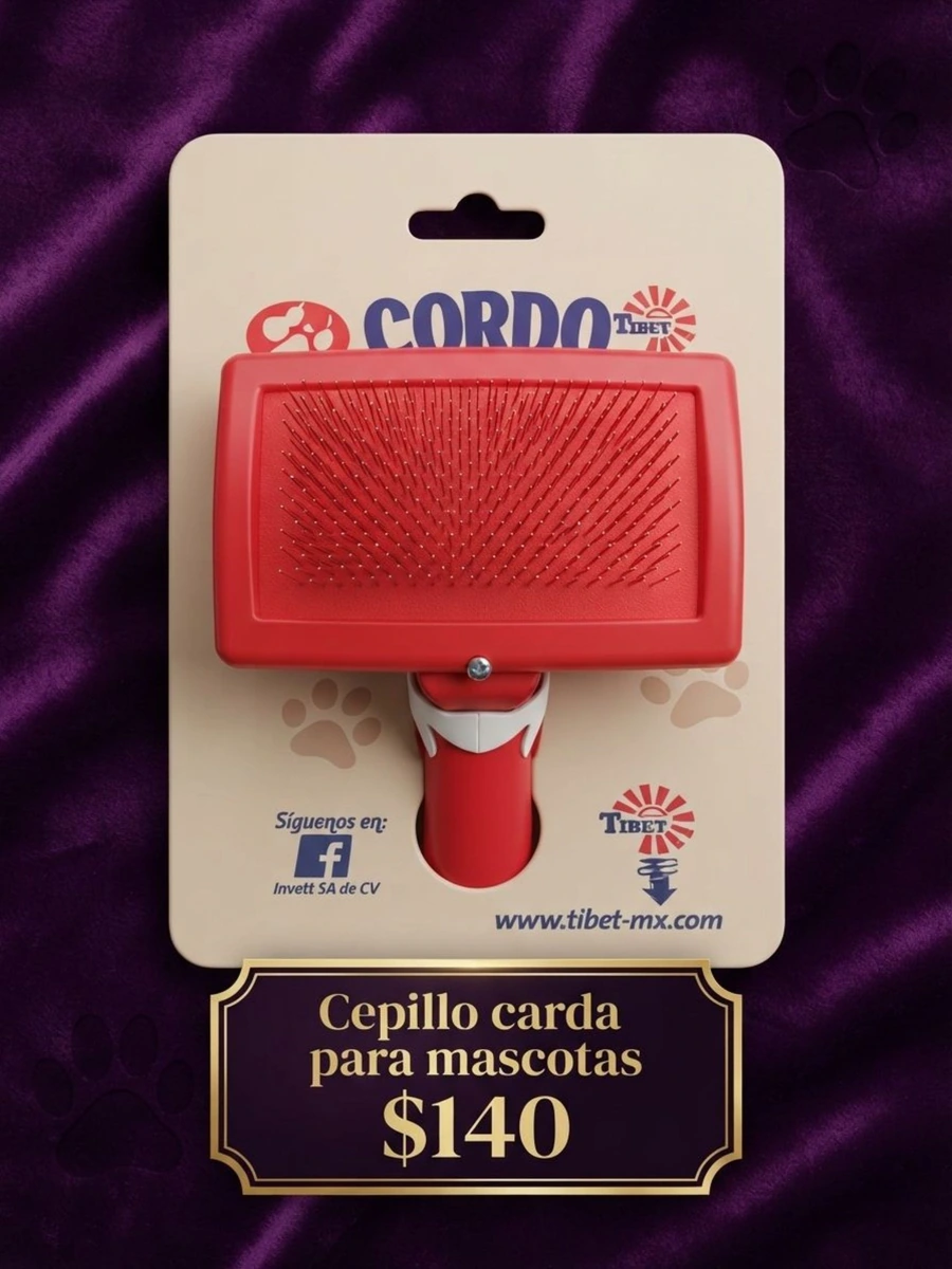Cepillo carda para mascotas