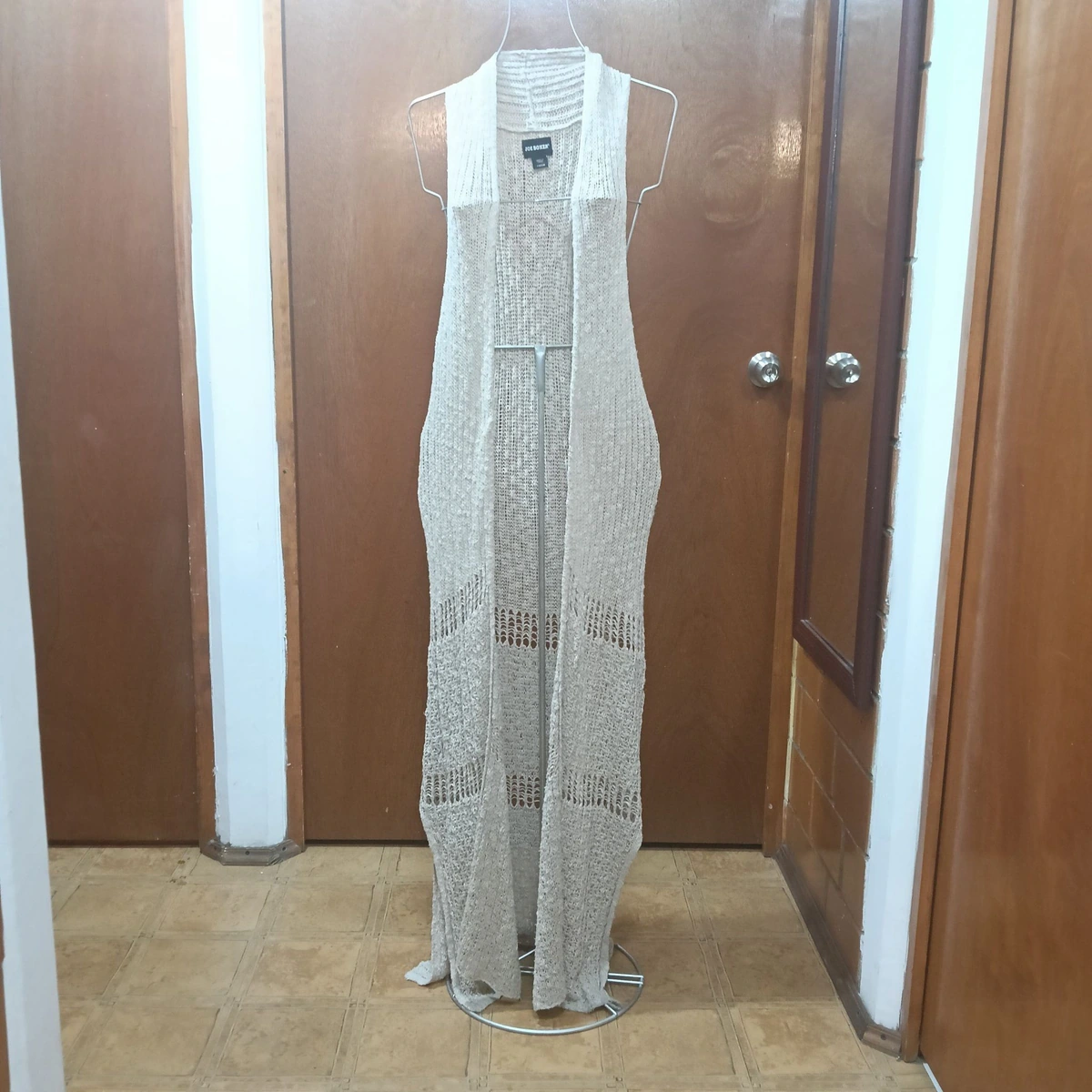 Chaleco de punto beige