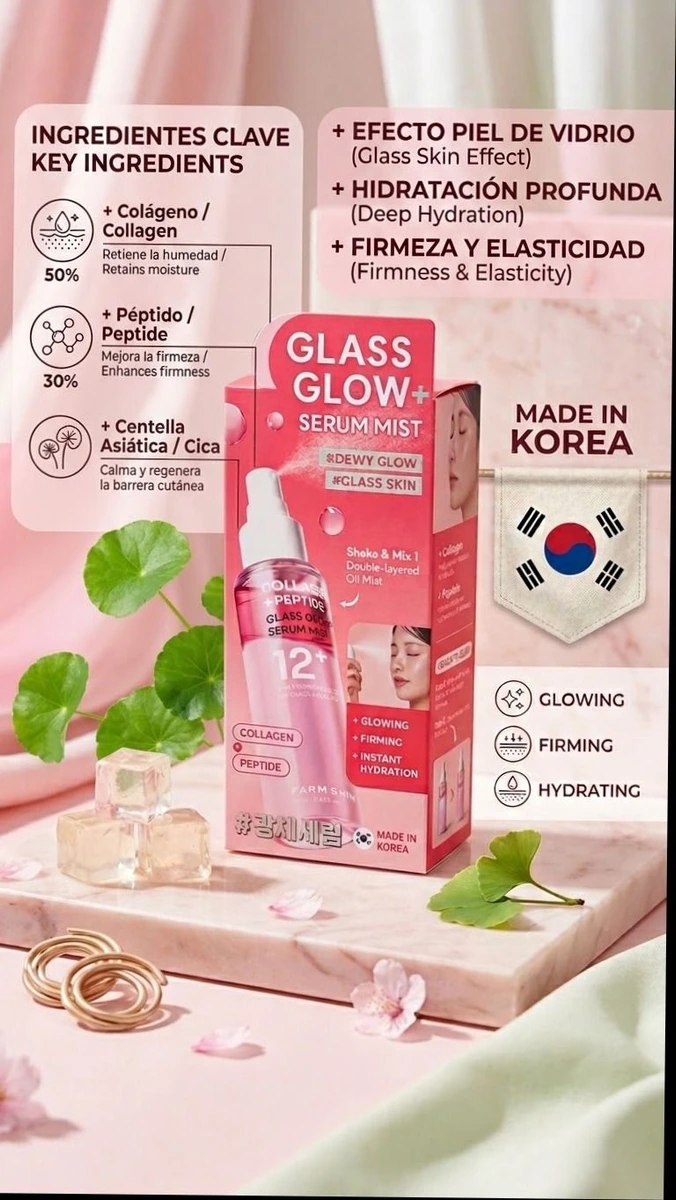 Serum coreano 🇰🇷en spray con Colágeno, péptidos y centella asiática