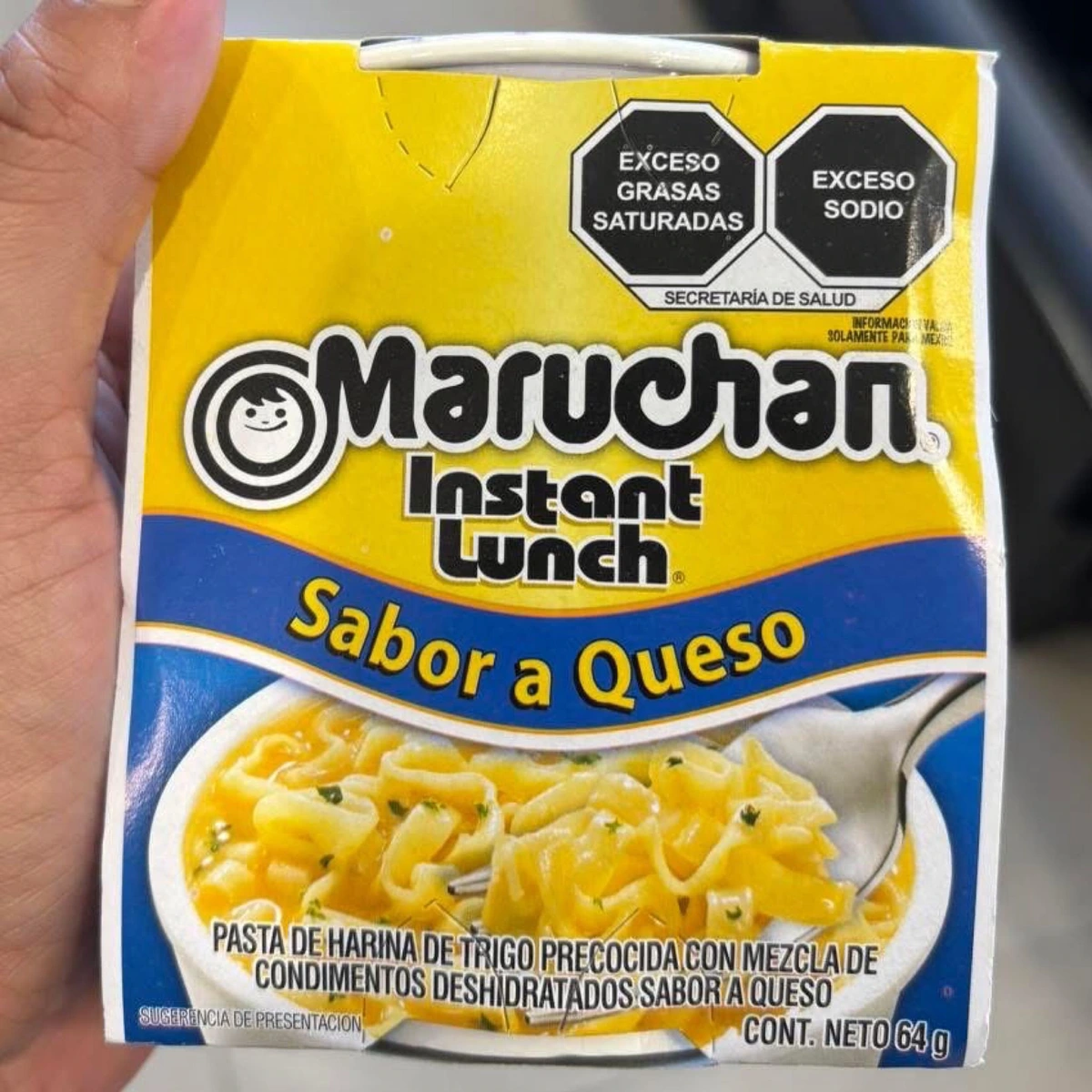 Sopa Instantánea Maruchan Sabor Queso (Vaso Original / Sellada) 64 gr
