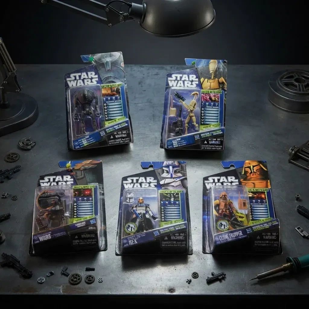 Clone Wars- Galactic Battle Game- 3.75pulg -( 5 Pack )- Referencia c-21