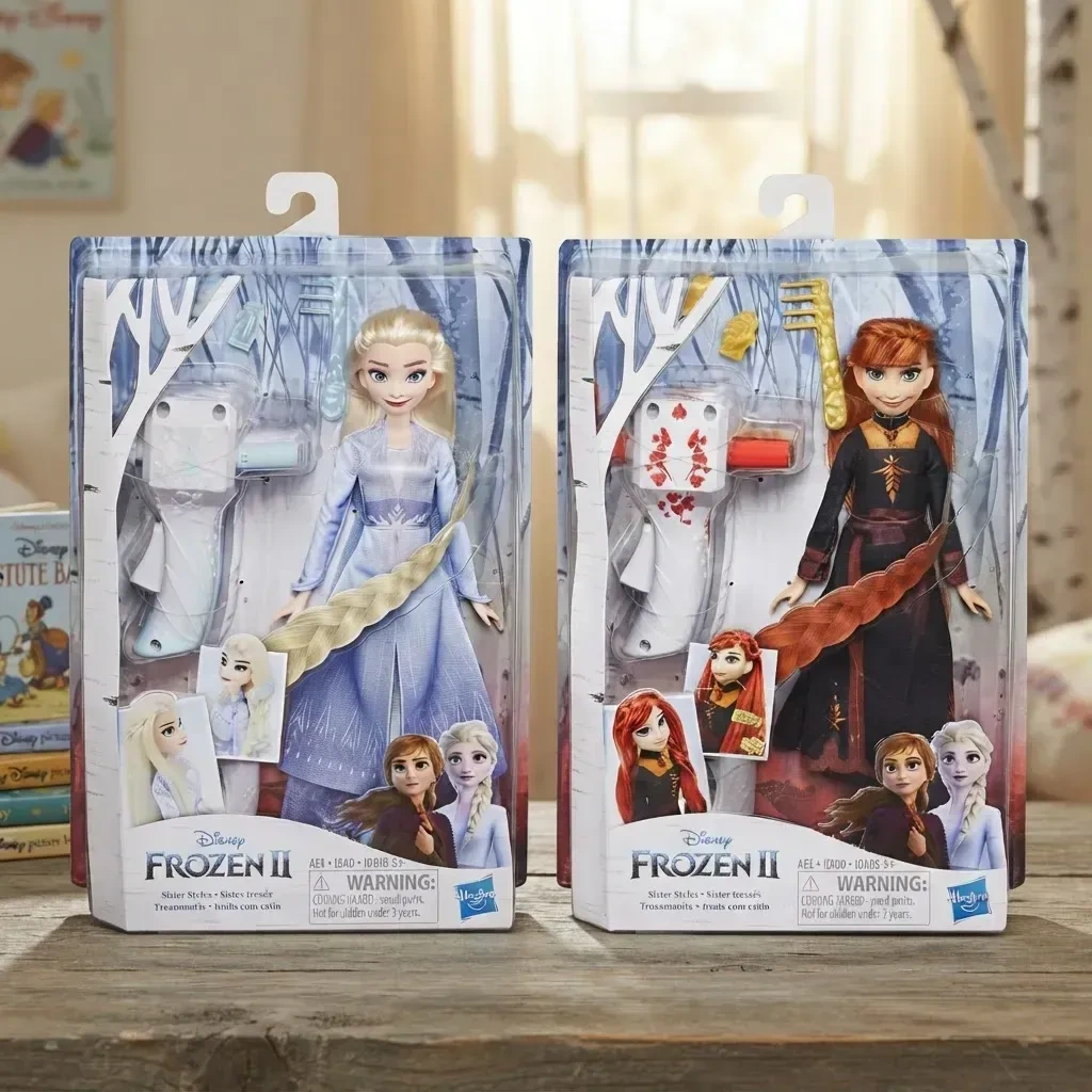 Disney Frozen Ii- Sister -2 Pack- Elsa-anna-trenzamania- Referencia c-17