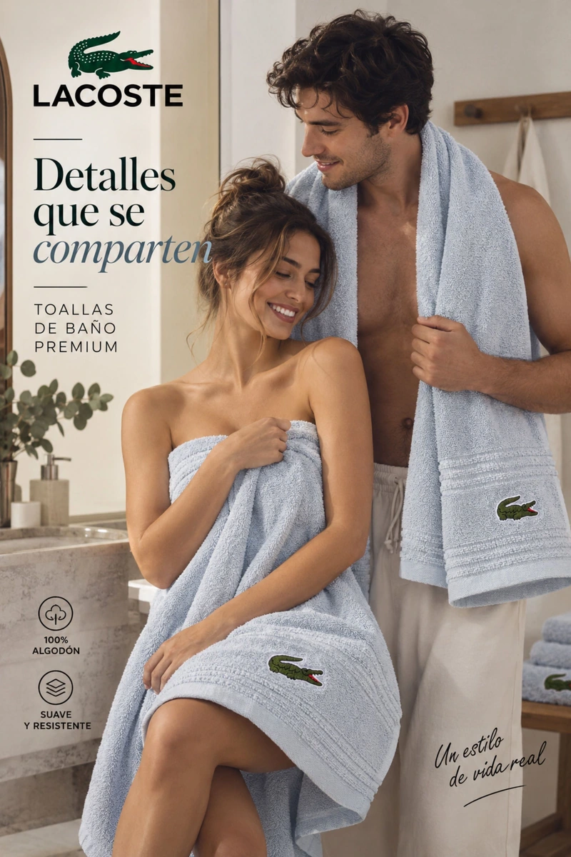 Toalla Lacoste Azul