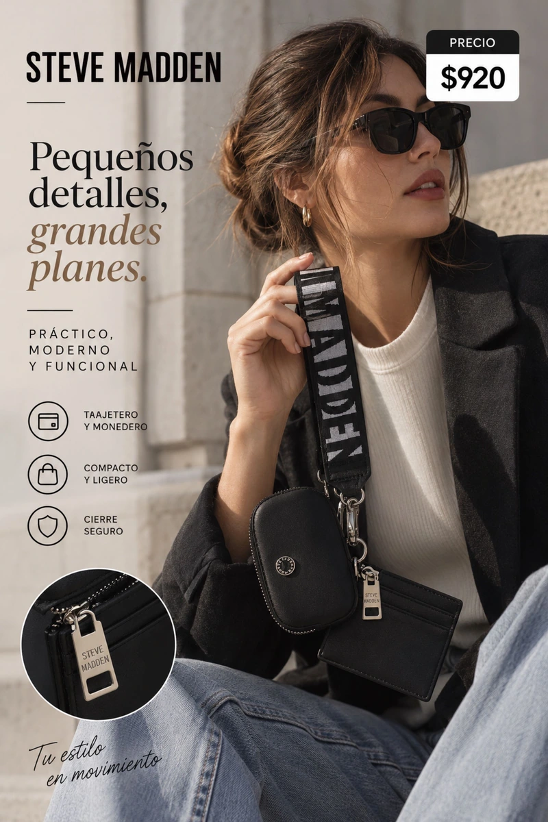 Monedero tarjetero Steve Madden