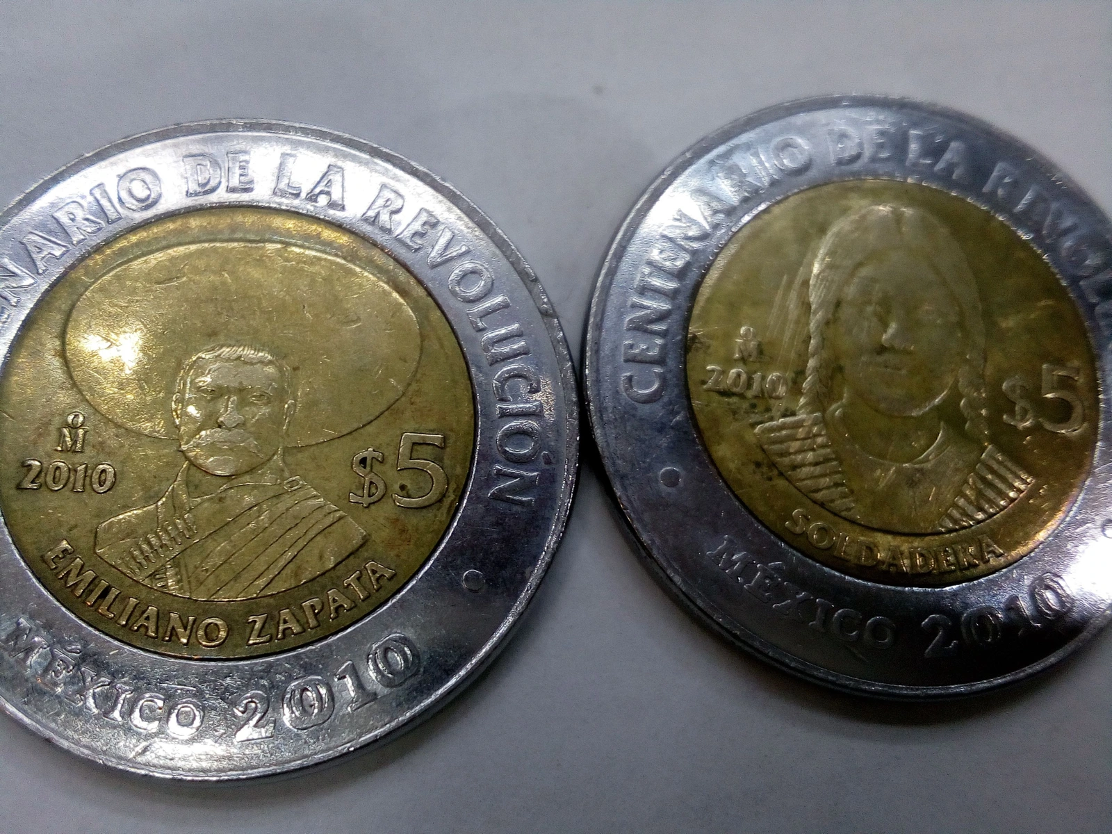 monedas conmemorativas cinco pesos