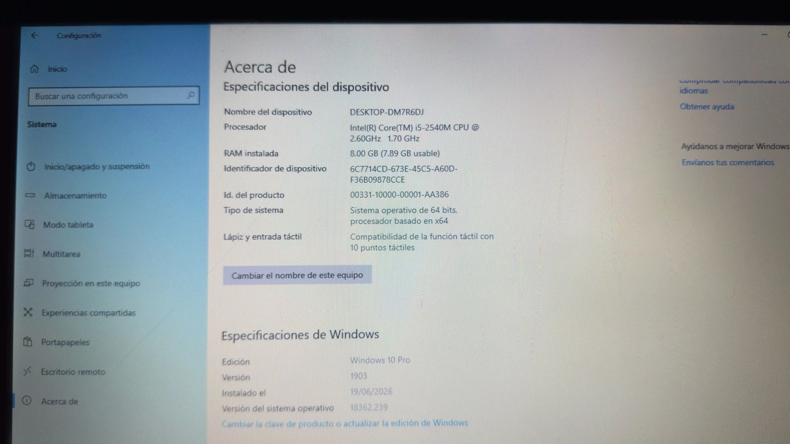 ⁠Punto de Venta POS Táctil 15.6" i5 8GB RAM + Impresora (Nueva)