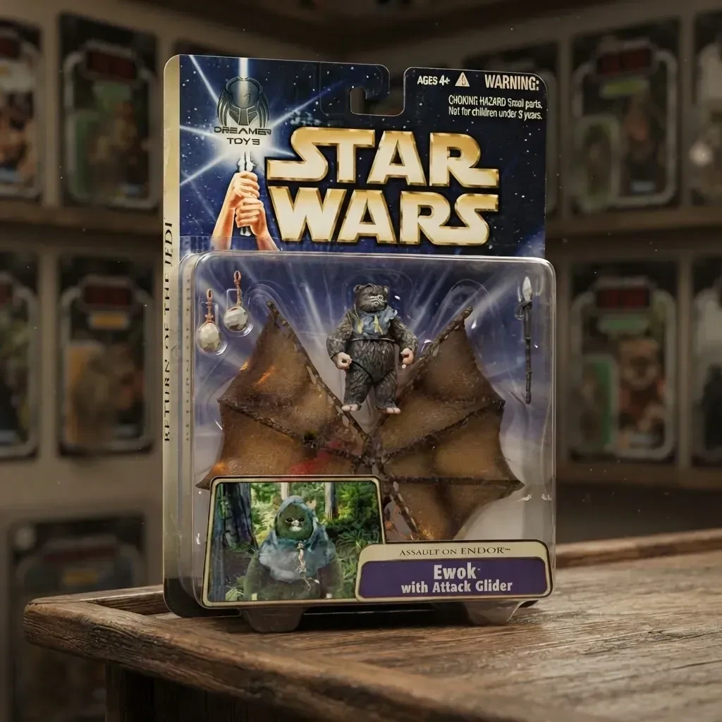 Star Wars-return Of The Jedi-ewok-with Attack Glider- Referencia -18.
