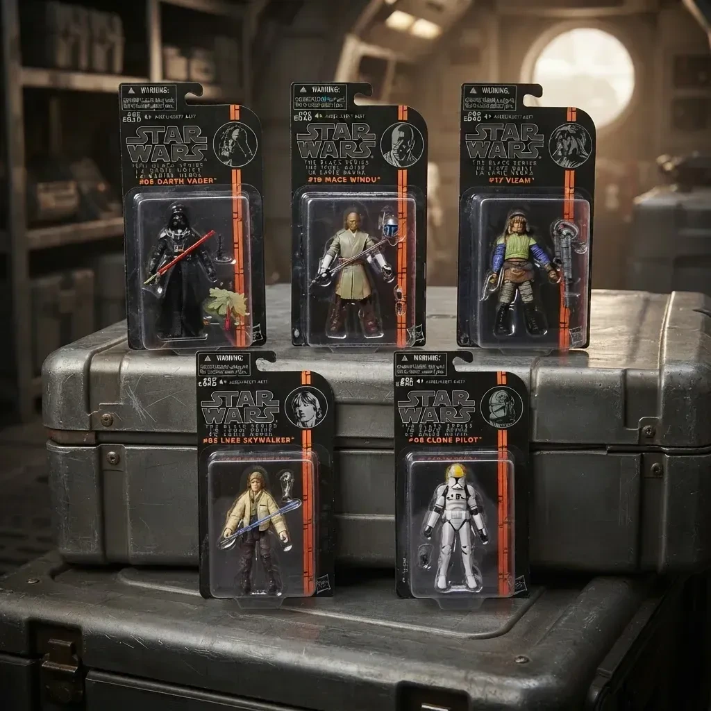 Star Wars-black Series 3.75¨- Wave Orange - (5 Pack )- Referencia -20
