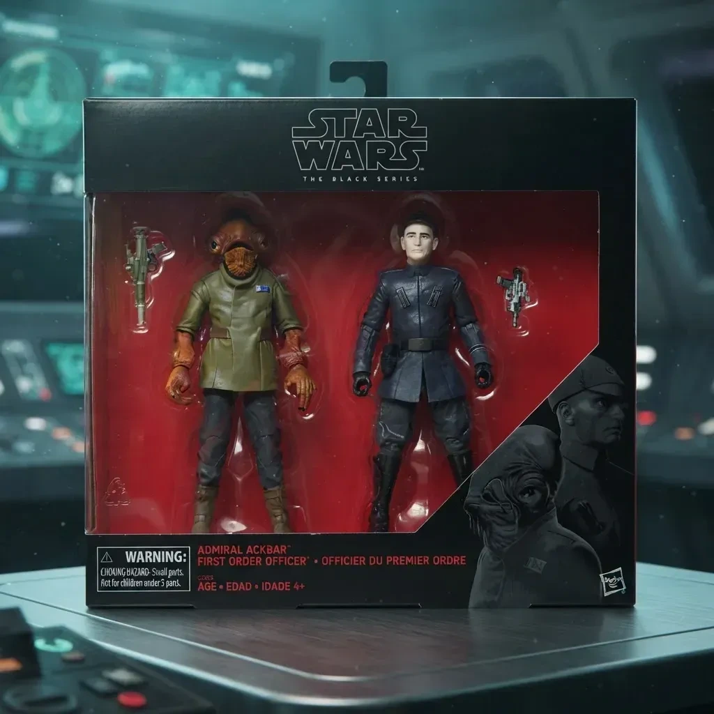 Star Wars -Admiral Ackbar & First Order Officer-The Black Series- Referencia #1.